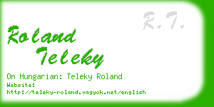 roland teleky business card